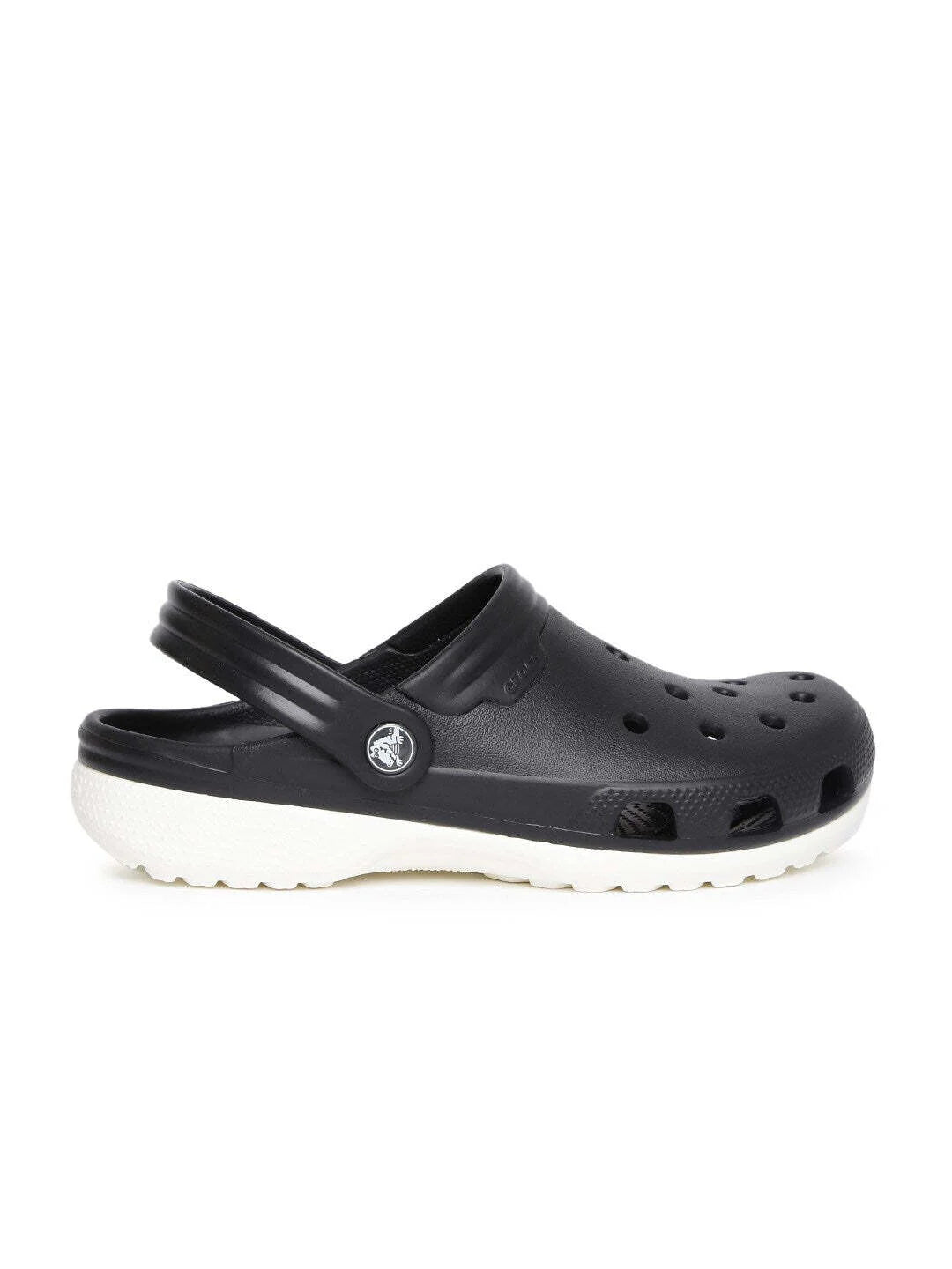 Unisex Black Solid Duet Clogs